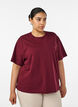 Boxy katoenen T-shirt, Rood, Model image number 0