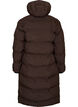 Lange puffer winterjas met capuchon, Bruin, Packshot image number 1