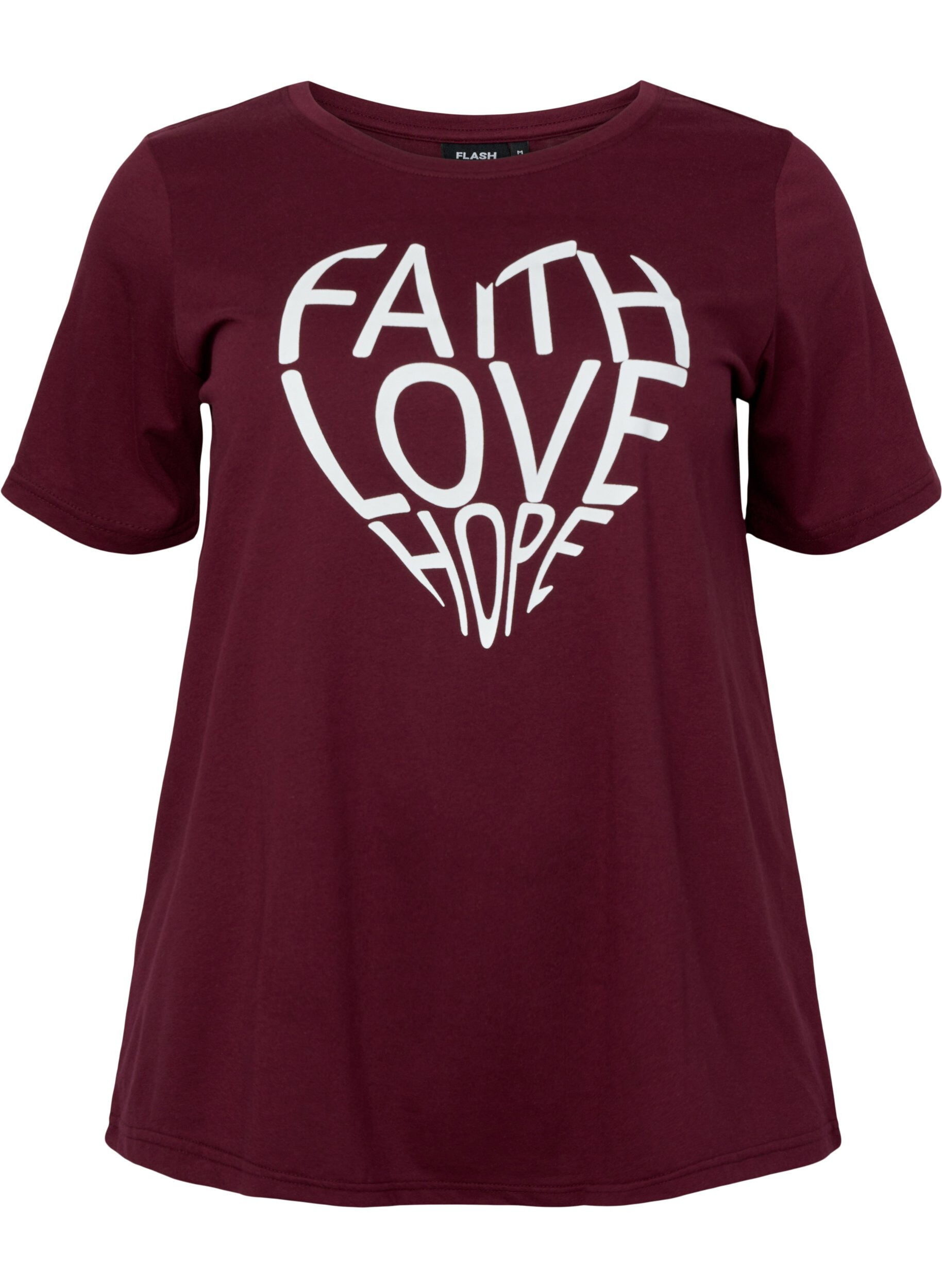 Zizzi FLASH - 2-pack t-shirt met motief, Black/Port Royale , Packshot image number 3