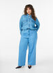 High waist wijde pijpen jeans, Blauw, Model image number 0