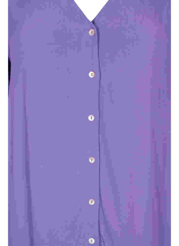 Viscose blouse jurk met korte mouwen, Passion Flower, Packshot image number 2