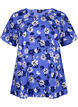 FLASH - Blouse met korte mouwen en print, Amparo Blue Flower, Packshot image number 0