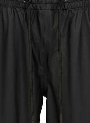 Regenbroek met elastiek en koord, Black, Packshot image number 2