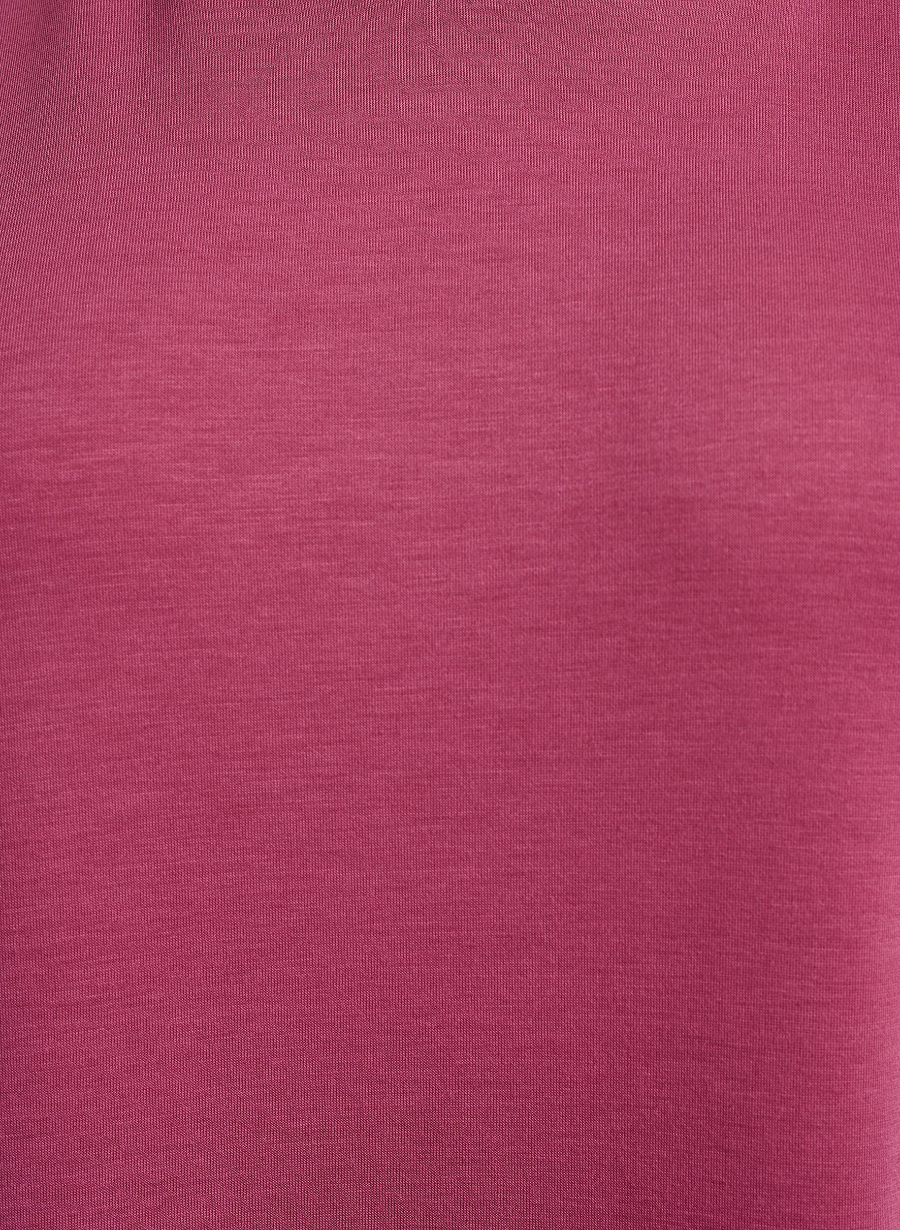 Zizzi Korte hoodie jurk met een kangoeroezak, Roze, Packshot image number 2