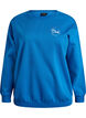 Sweatshirt met tekst print, Blauw, Packshot image number 0