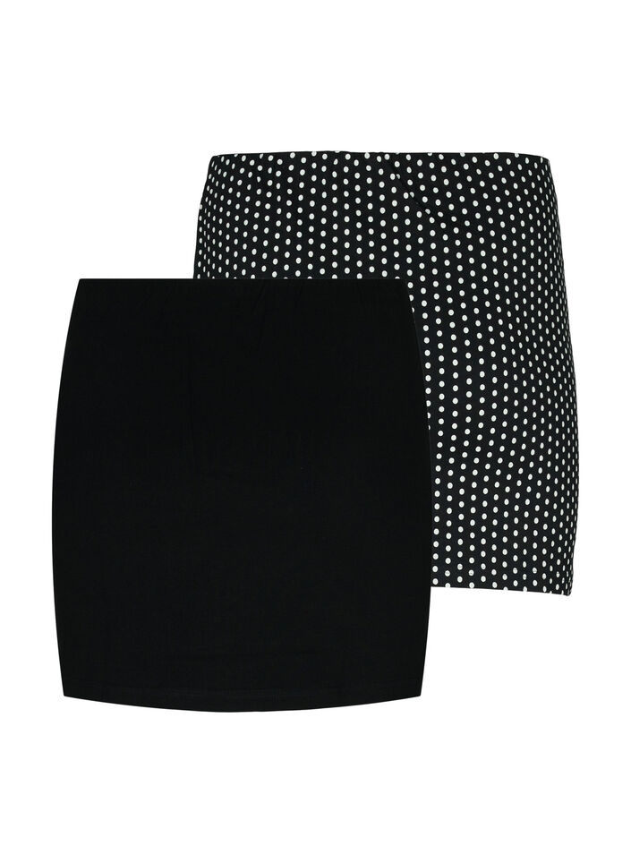 2-pack tops verlenger, Black/Black Dot, Packshot image number 1