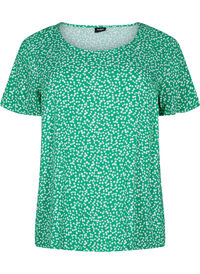 FLASH - Viscose blouse met korte mouwen en print