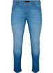 Emily jeans met reguliere taille en slanke pasvorm, Blue denim, Packshot image number 0