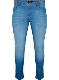 Emily jeans met reguliere taille en slanke pasvorm, Blue denim