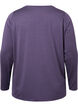 Sportblouse met structuur en lange mouwen, Purple Plumeria, Packshot image number 1