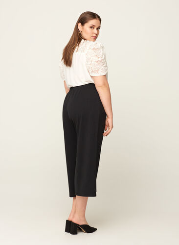 Culotte broek met zakken, Black, Model image number 1