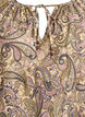 Viscose blouse met paisleyprint en strikkoord, Geel, Packshot image number 2