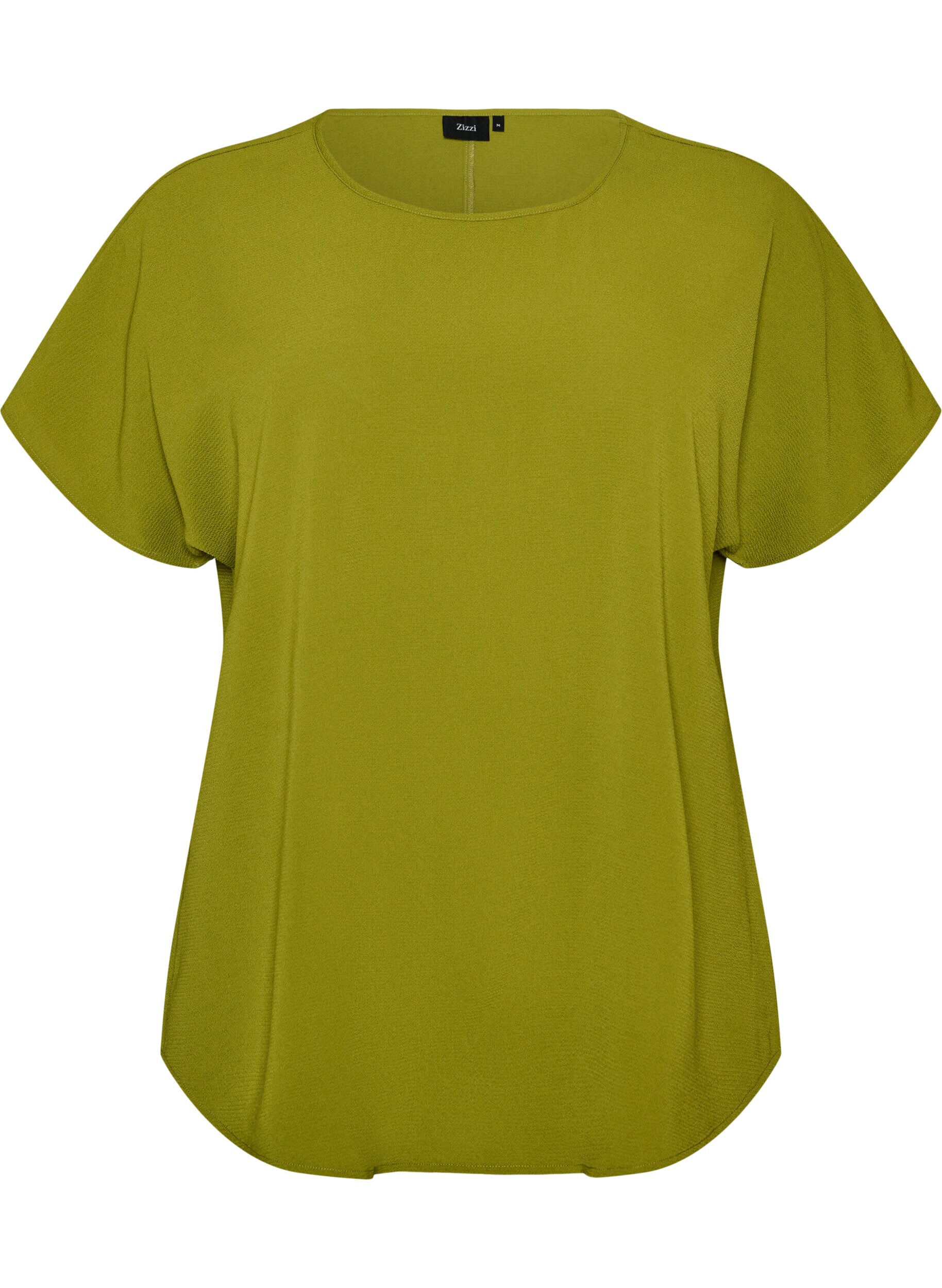 ZizziTop met korte mouwen en ronde hals, Groen, Packshot image number 0