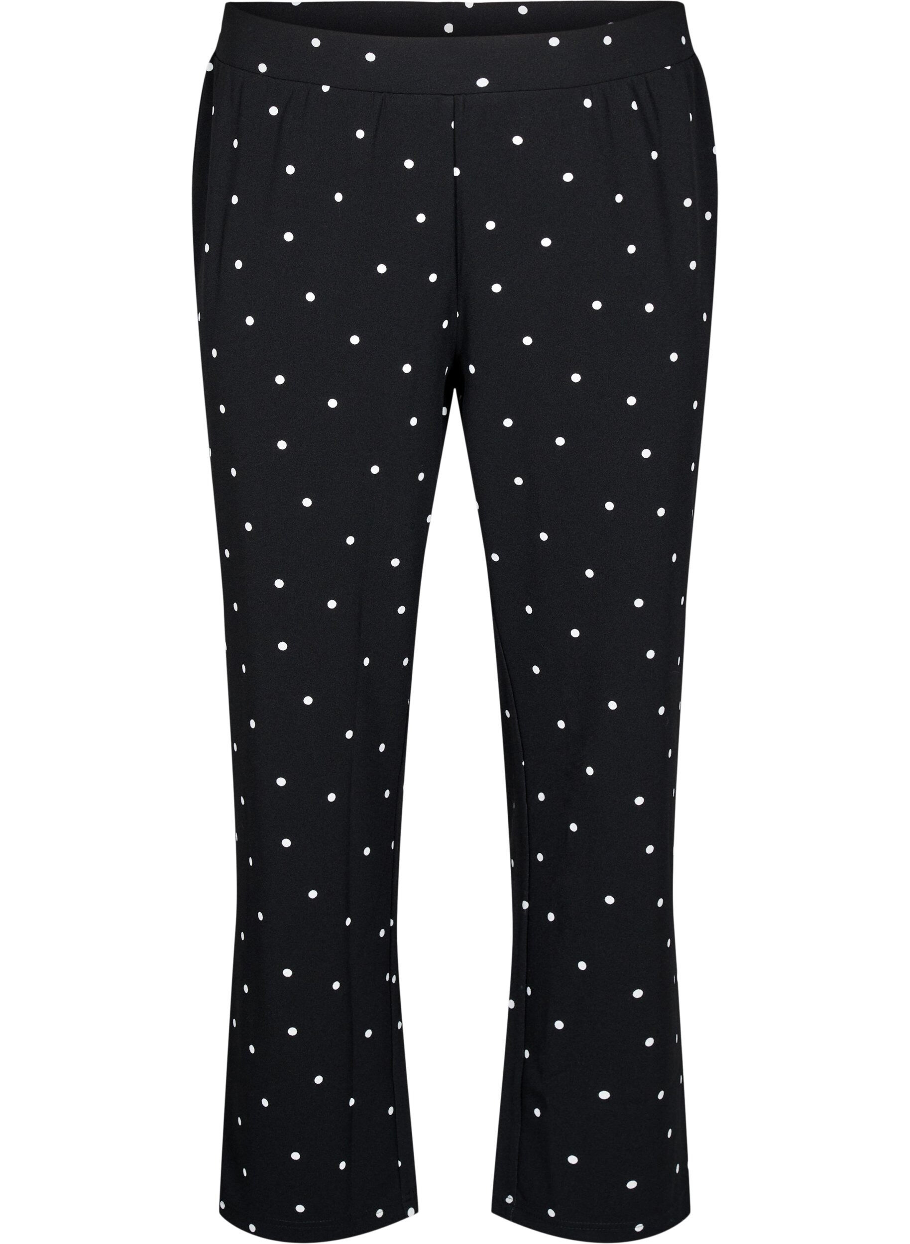 Zizzi FLASH - Broek met rechte pasvorm, Zwart, Packshot image number 0