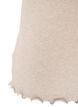 Geribde top met kanten afwerking, Beige, Packshot image number 3