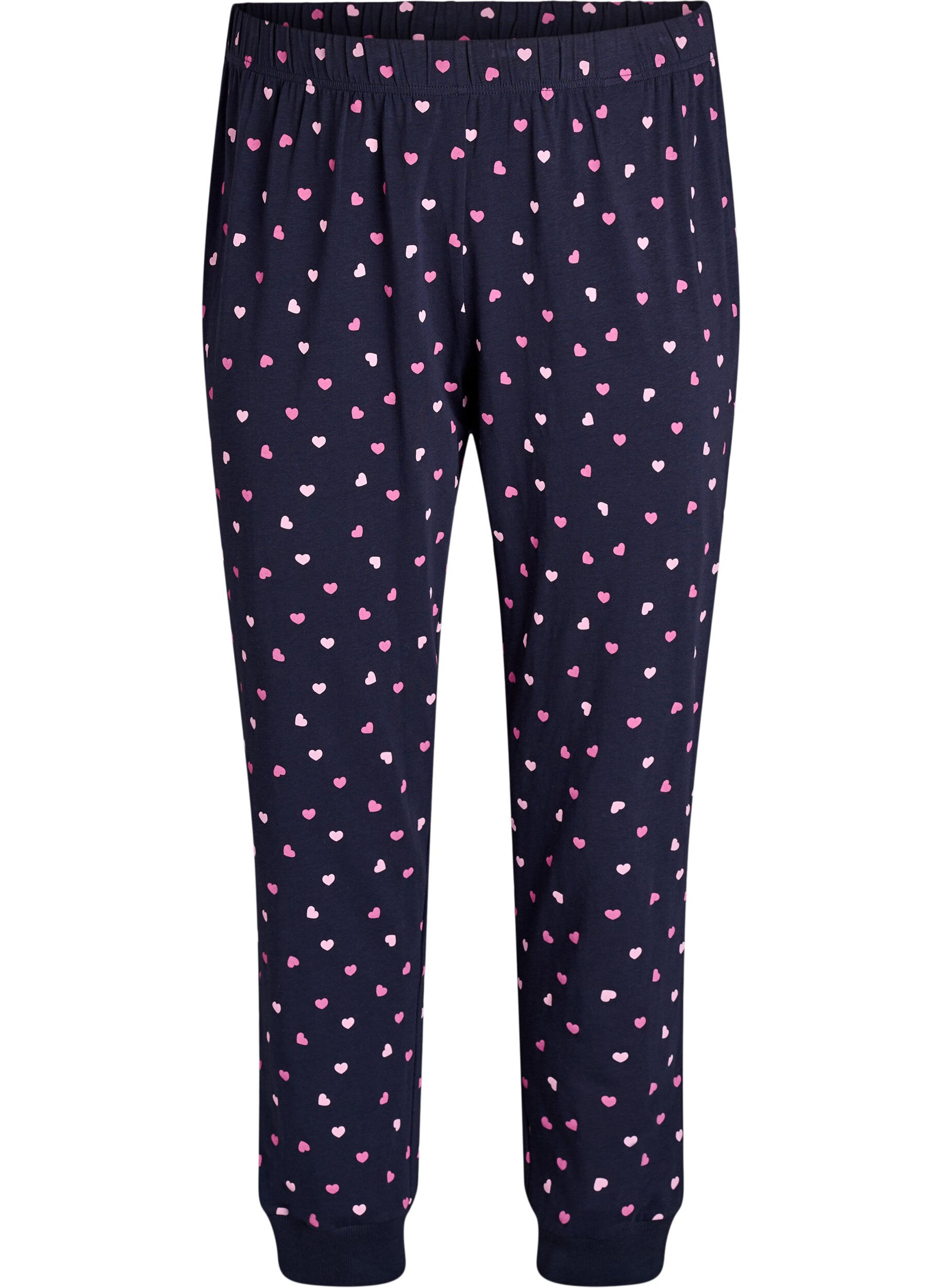 Zizzi Bedrukte pyjamabroek, Blauw, Packshot image number 0