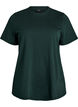 Basic katoenen T-shirt met ronde hals, Groen, Packshot image number 0