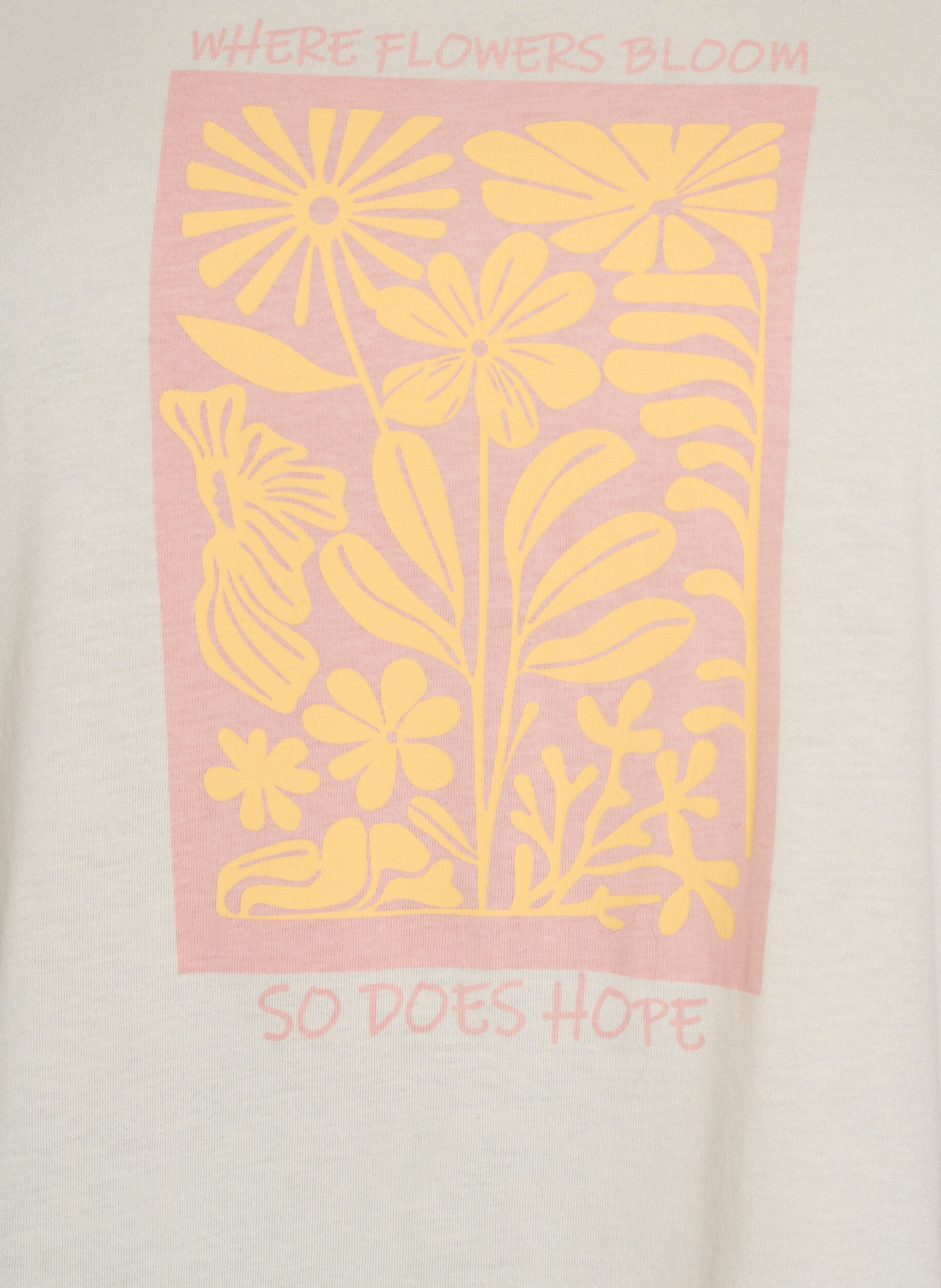 Zizzi T-shirt met print, Wit, Packshot image number 2