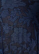 Jurk met bloemenstructuur en volantzoom, Blauw, Packshot image number 2