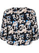 Viscose blouse met print en smok, Zwart, Packshot image number 1