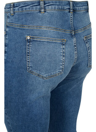 Super slim Amy jeans van katoenmix, Blue denim, Packshot image number 3