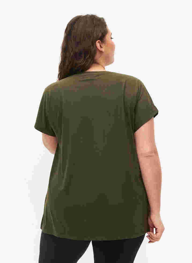 Trainings T-shirt met korte mouwen, Forest Night, Model image number 1