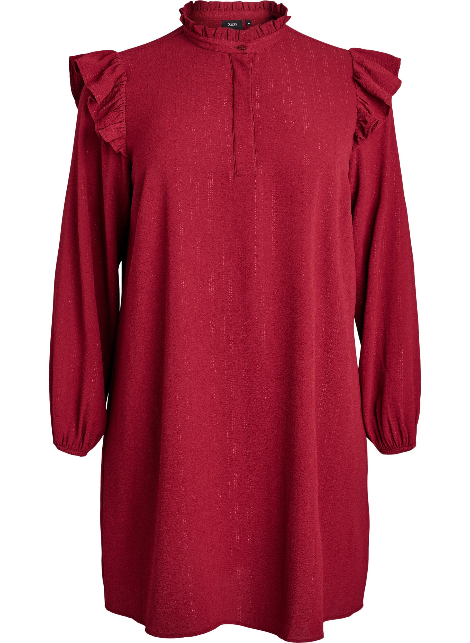 Kort jurkje met ruches en glitter