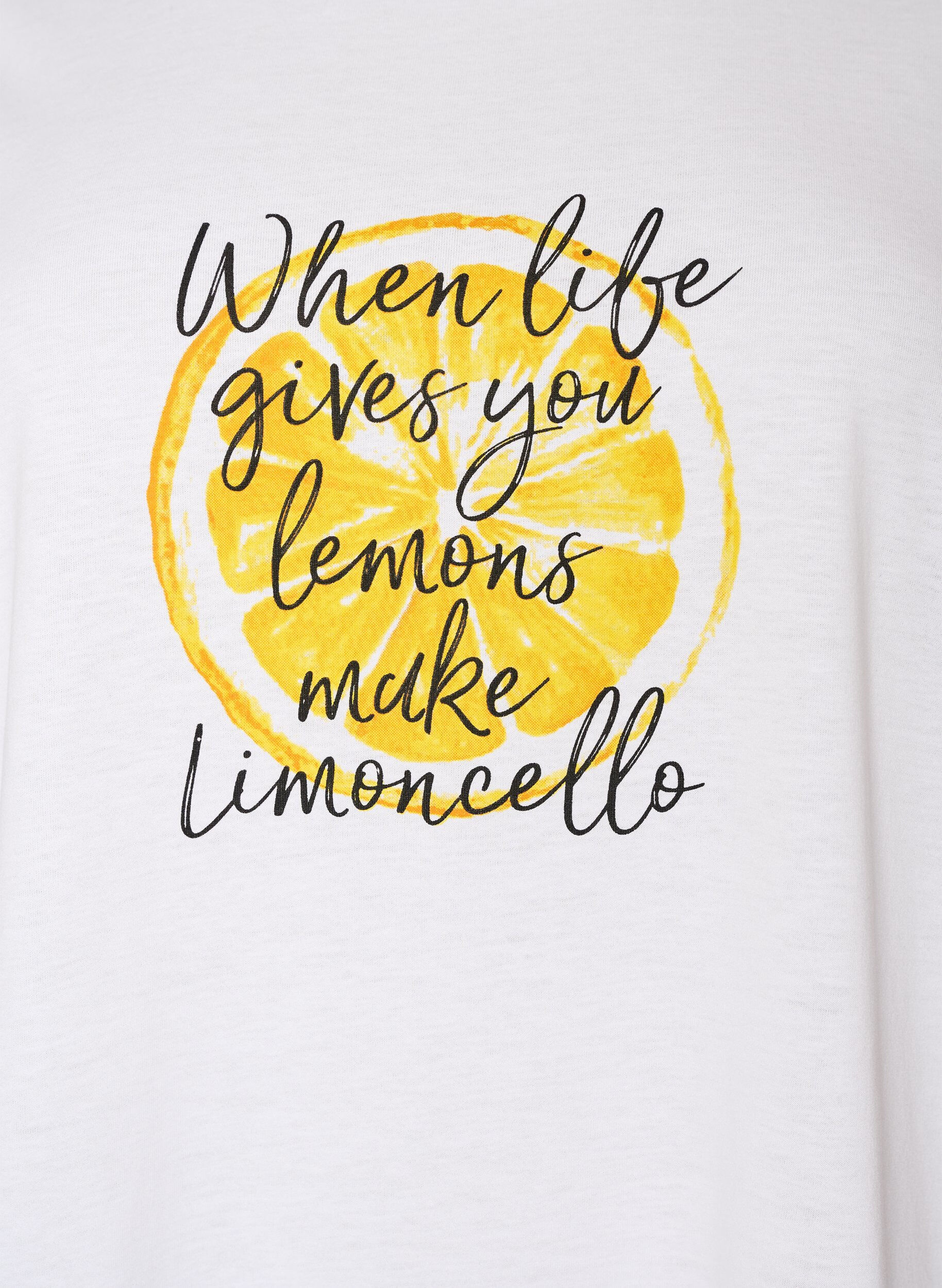 ZizziT-shirt met motief, Wit, Packshot image number 2