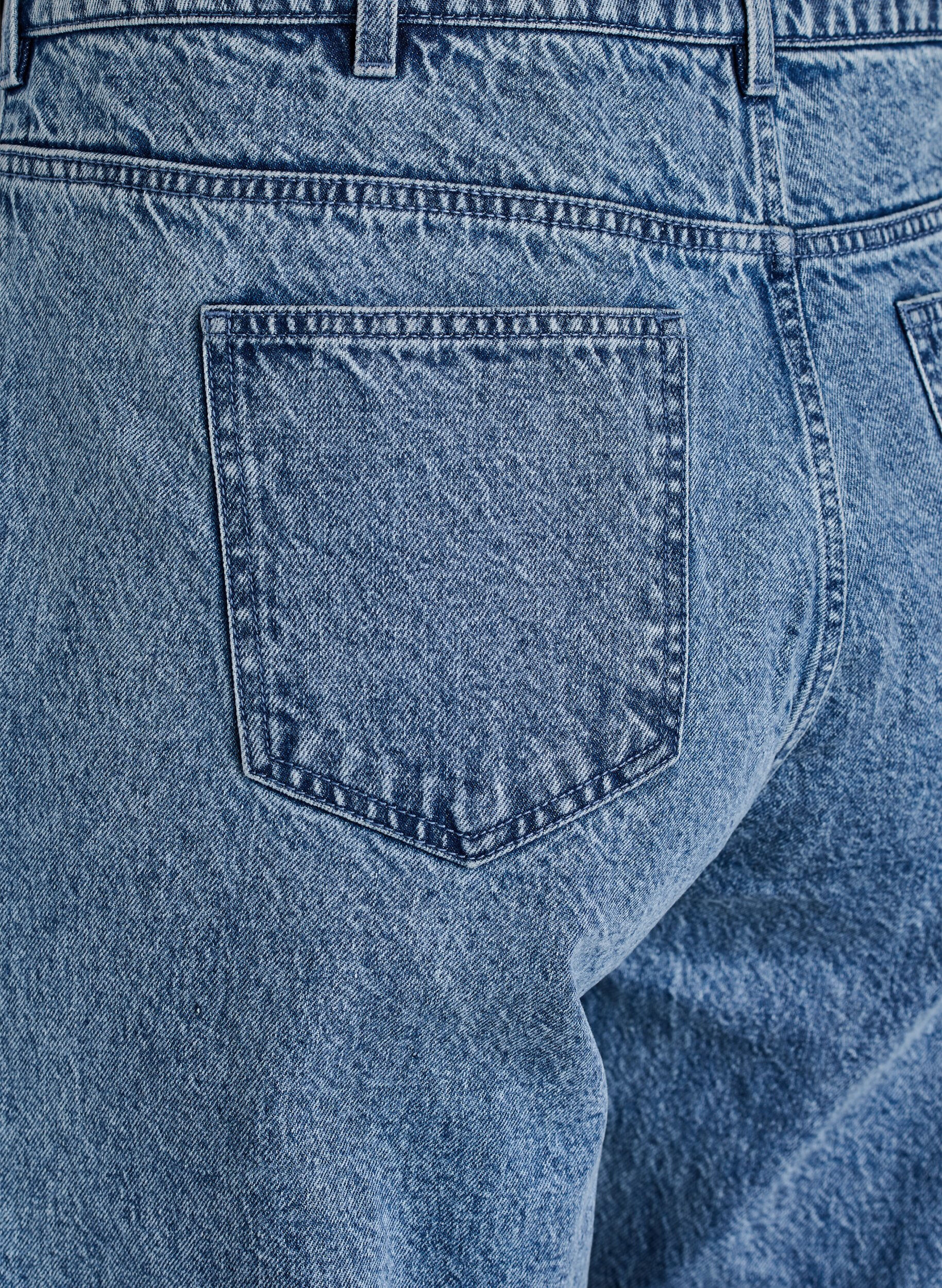ZizziWide fit jeans met naaddetails, Blauw, Packshot image number 3