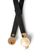 Elastische taille riem met pareldetails, Zwart, Packshot image number 1