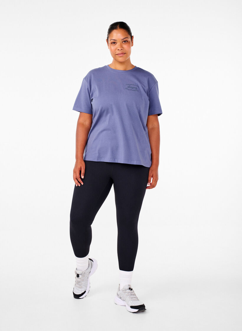 Sportief T-shirt in biologische katoen, , Model image number 1