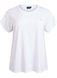 Effen gekleurd trainingsshirt, Wit
