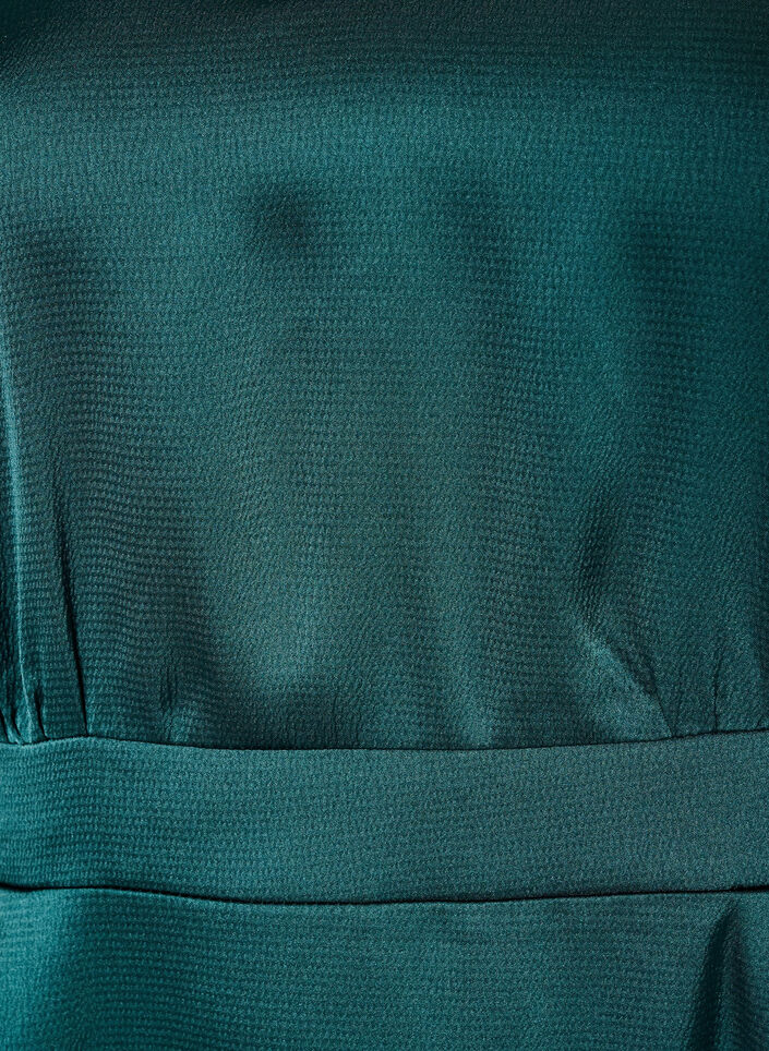 Empire feestjurk in midi lengte, Groen, Packshot image number 2