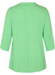 Viscose top met 3.4 mouwen en v-hals, Summer Green, Packshot image number 1