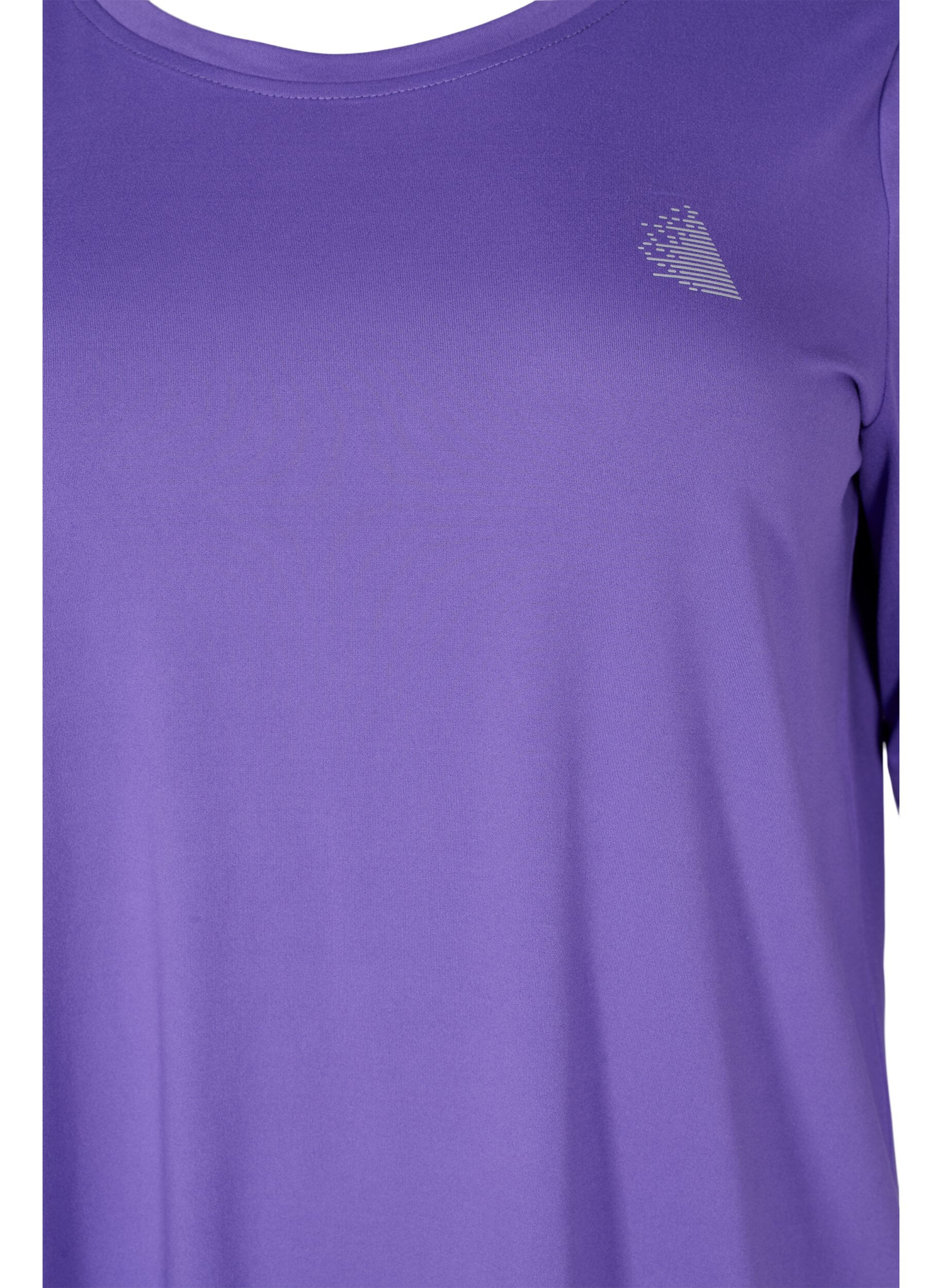 ZizziSporttop met 3/4 mouwen, Paars, Packshot image number 2
