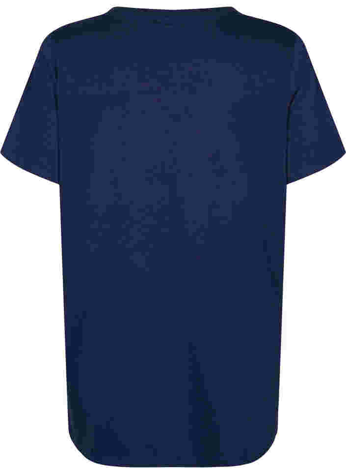 Oversized slaap t-shirt van biologisch katoen, Peacoat W. relaxed, Packshot image number 1