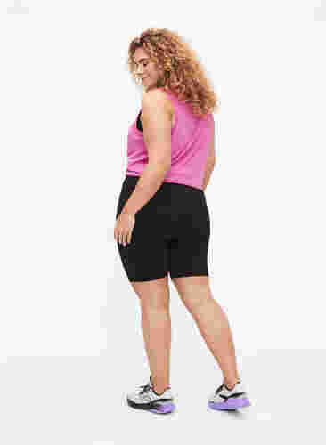 Strakke sport shorts, Black, Model image number 1