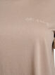 T-shirt met tekstprint en ronde hals, Bruin, Packshot image number 2
