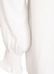 Blouse met smockmanchetten en V-hals, Vanille, Packshot image number 3