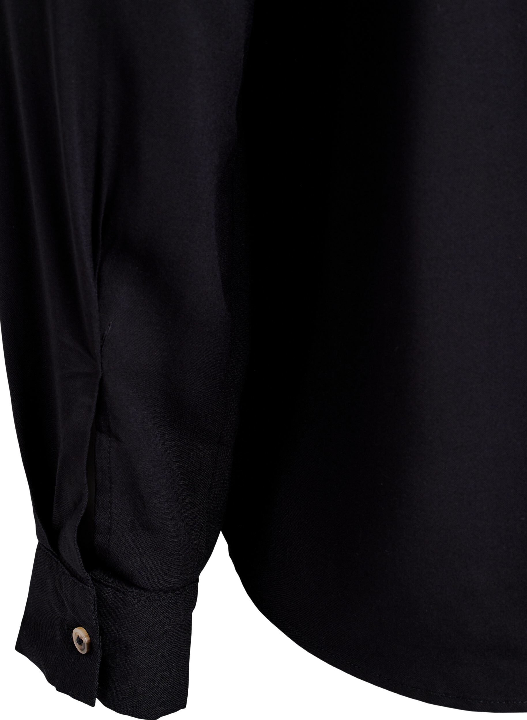 Zizzi FLASH - Shirt met lange mouwen en een V-hals, Zwart, Packshot image number 3