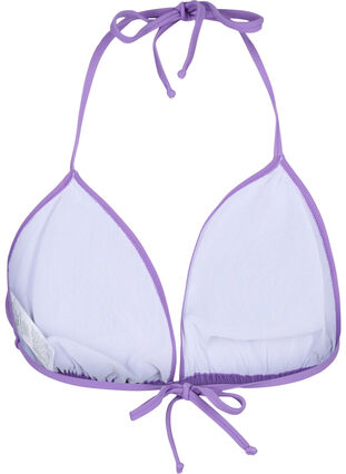 Effen triangel bikinitopje, Royal Lilac, Packshot image number 1