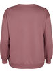 Sweatshirt met ruches en gehaakt detail, Rose Brown, Packshot image number 1
