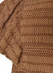 Blouse met smockstructuur en ruchesmouwen, Bruin, Packshot image number 2