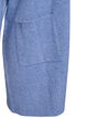 Geribd gebreid vest met zakken, Blauw, Packshot image number 3