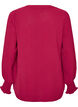 Blouse met smockmanchetten en V-hals, Rood, Packshot image number 1