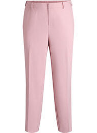 Op maat gemaakte broek met een hoge taille en straight-fit, Roze