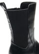 Chelsea boot met een chunky zool en geribde panelen, Zwart, Packshot image number 2