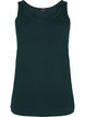 Effen gekleurd basic top in katoen, Groen, Packshot image number 0