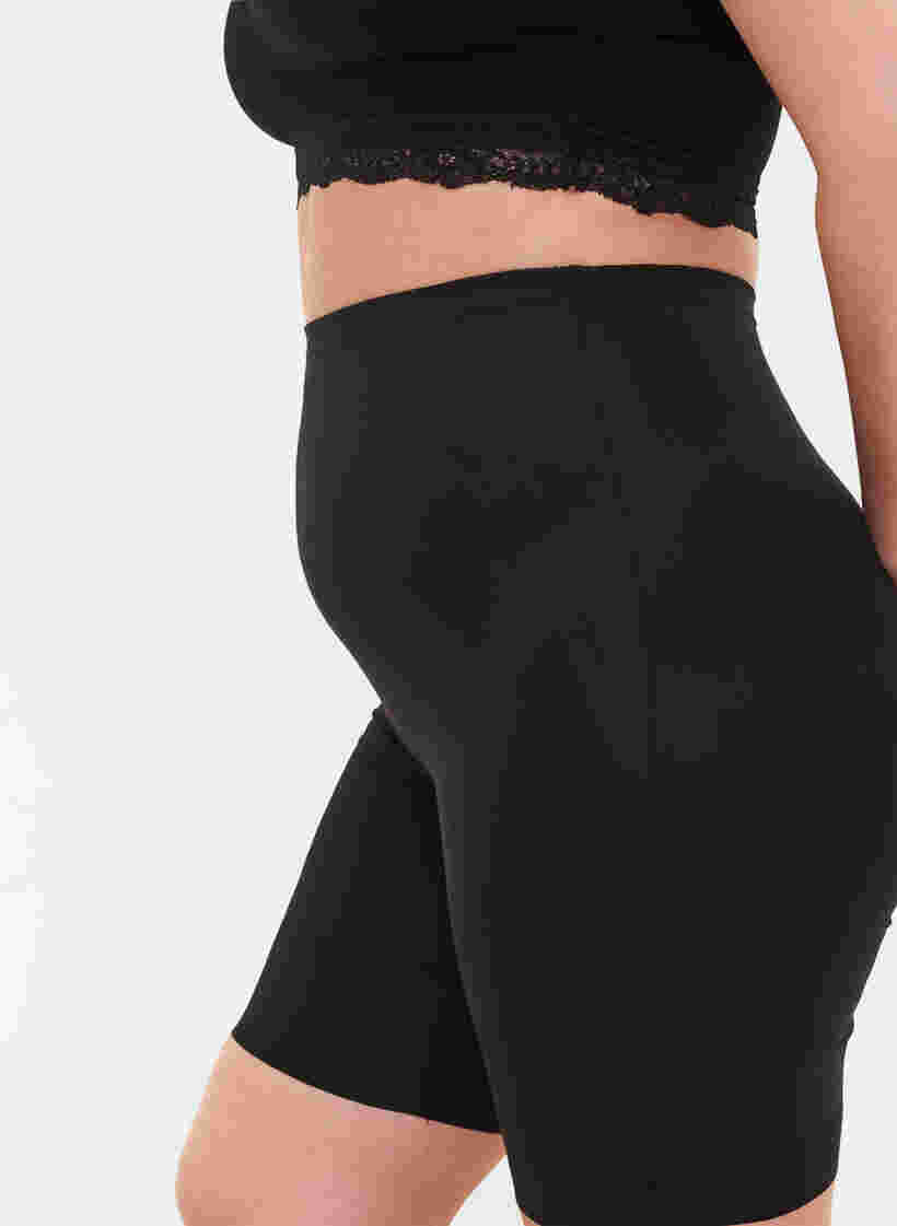 Light shapewear shorts met hoge taille, Black, Model image number 2