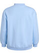 Sweatshirt met hoge kraag en lange mouwen, Blauw, Packshot image number 1